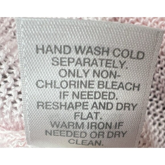 J Jill Pink Lightweight Long Cardigan Sweater Size XL Open Front Linen Rayon - Picture 11 of 11